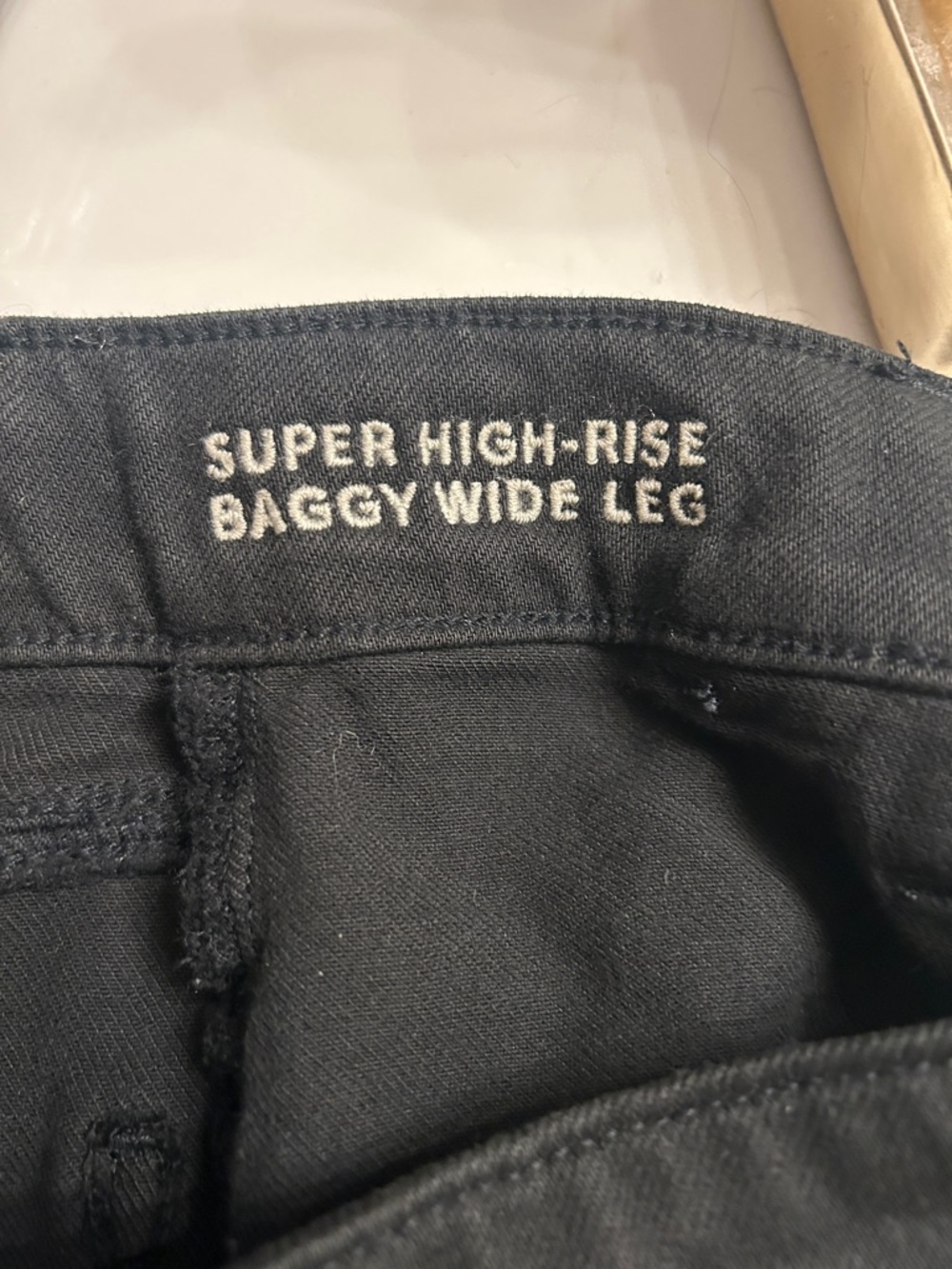 American Eagle Outfitters: Black Flare/Wide Leg Jeans: Size 00 - Picture 10 of 10